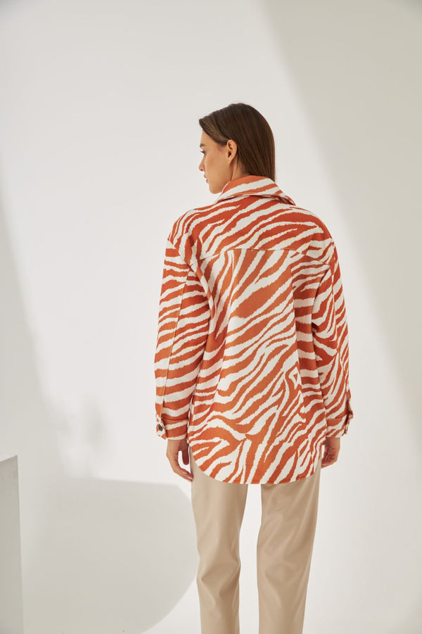 ZEBRA LEATHER JACKET 292 - HANGER