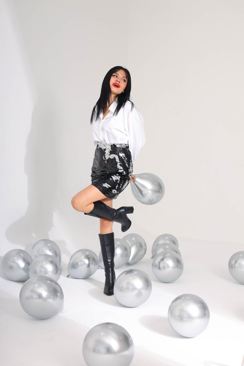 Short gliter skirt 50052 - HANGER