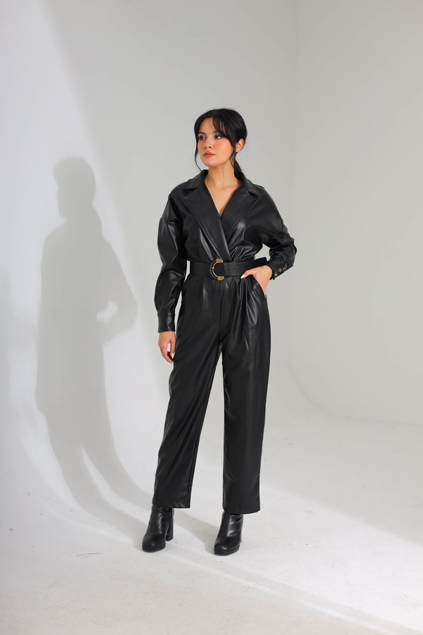 Leather Jumpsuit 8267 - HANGER