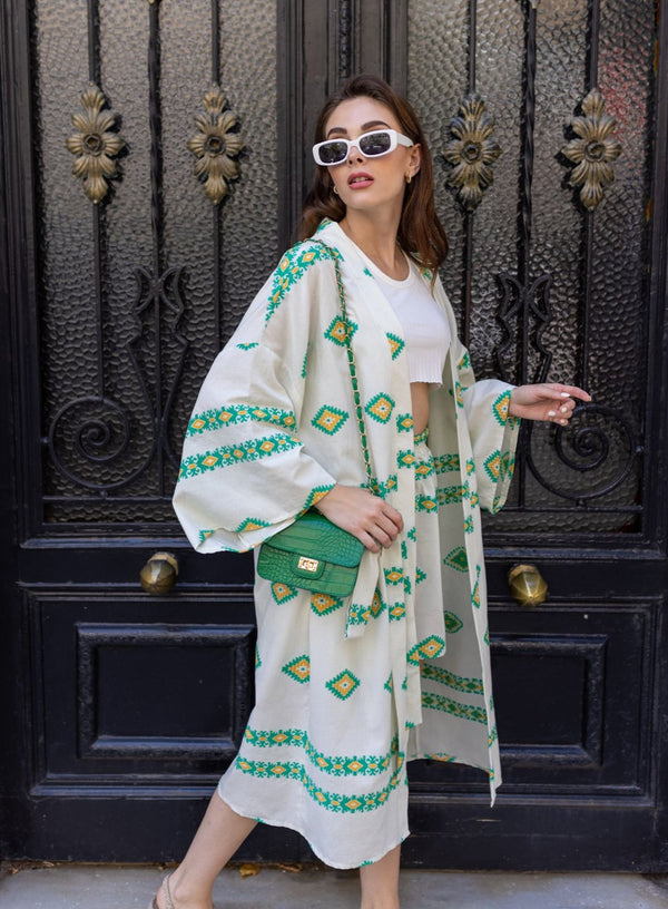 2pcs set kimono & short D - HANGER