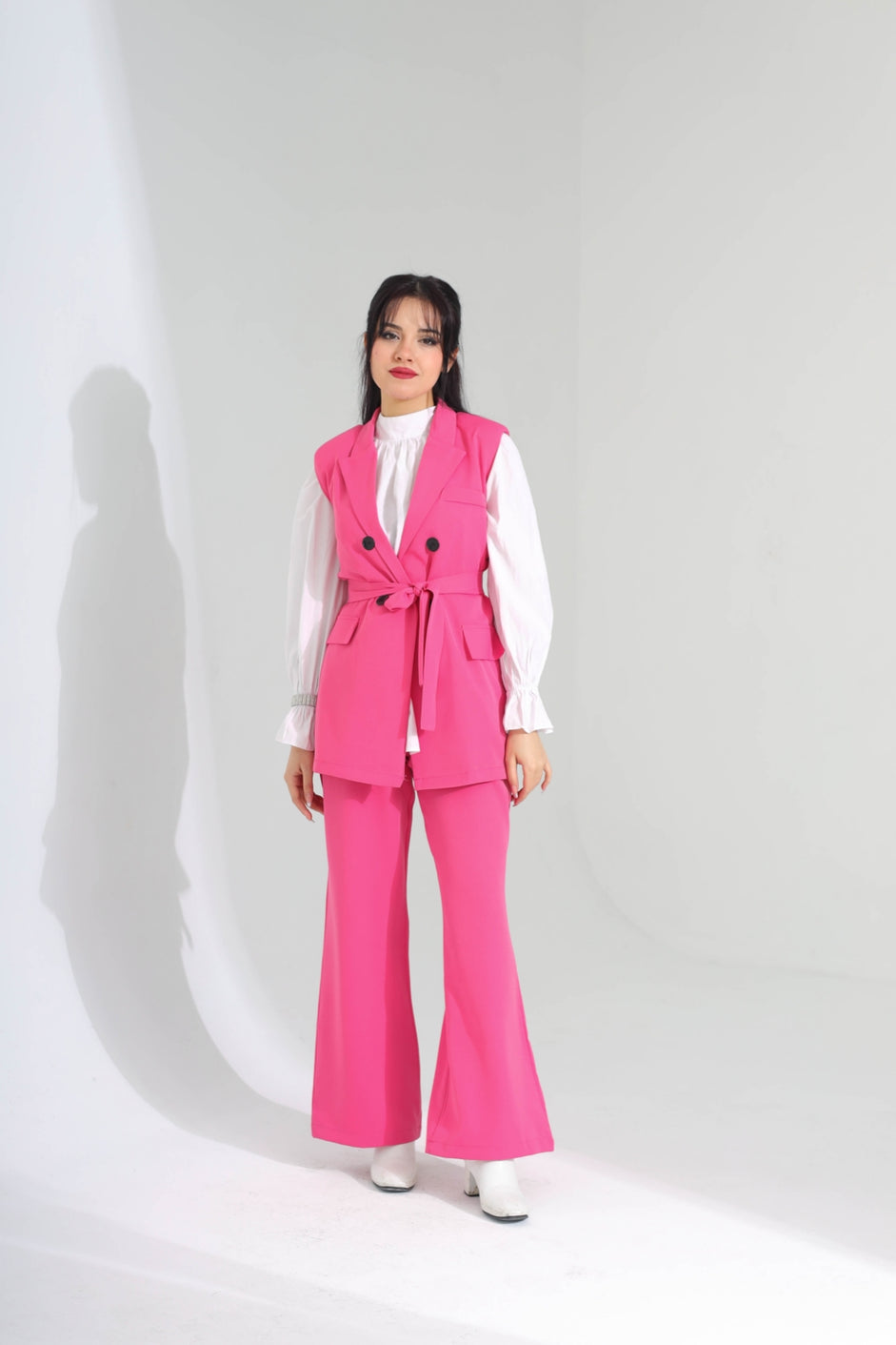 2pcs belted suit cut D - HANGER