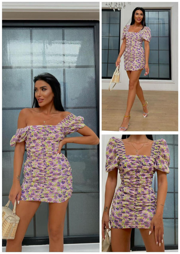 Floral bodycon dress D - HANGER