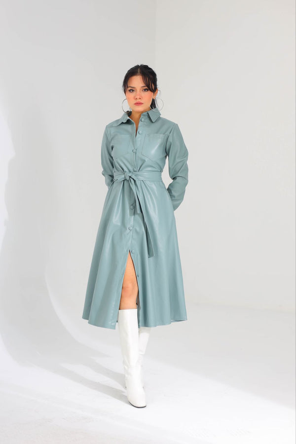 Leather dress 8283 - HANGER