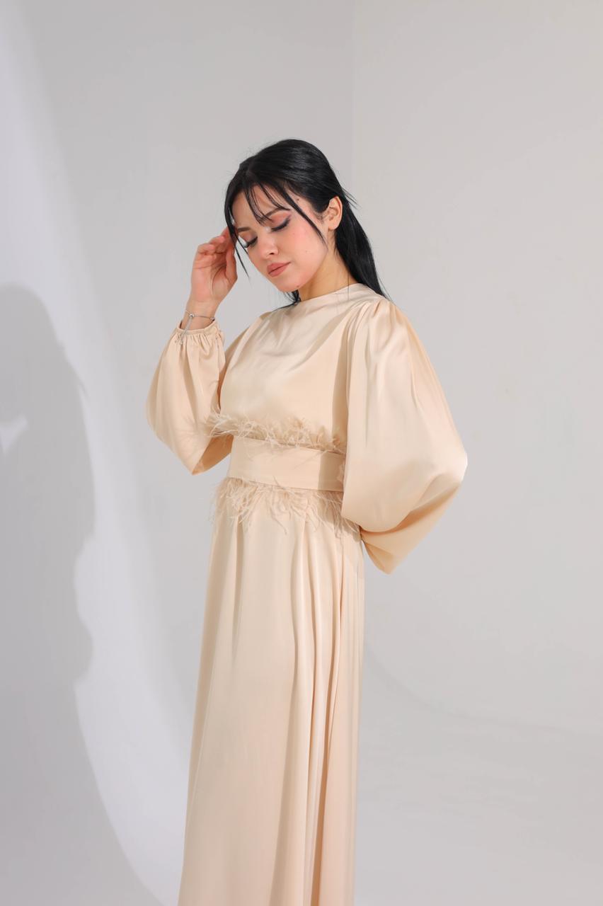 Fur Belt Dress - HANGER