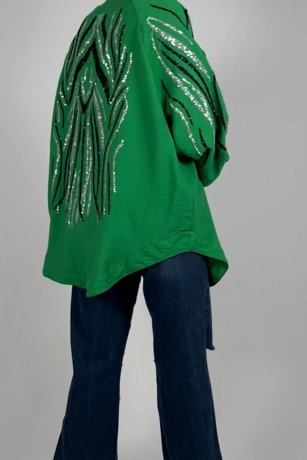 Open cardigan sequin D - HANGER