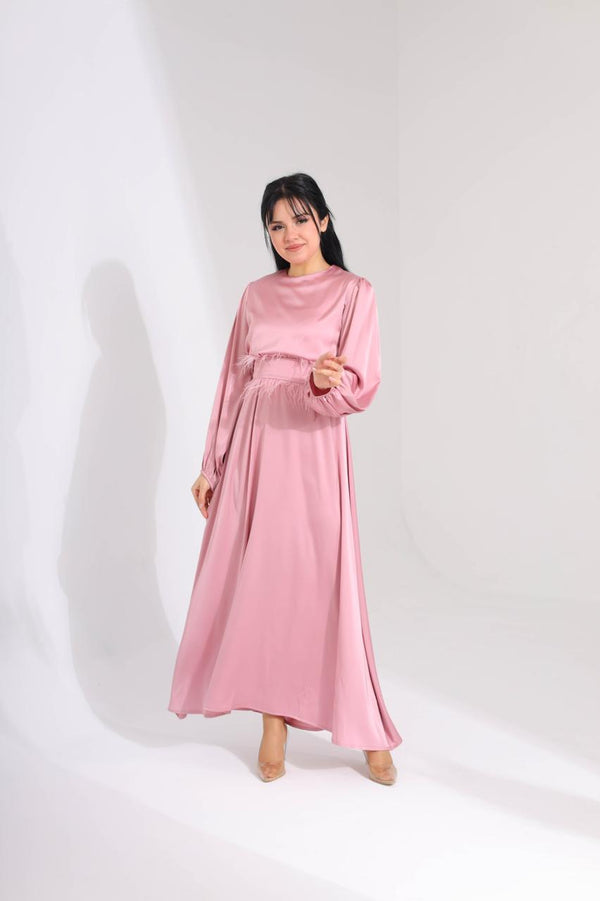 Fur Belt Dress - HANGER