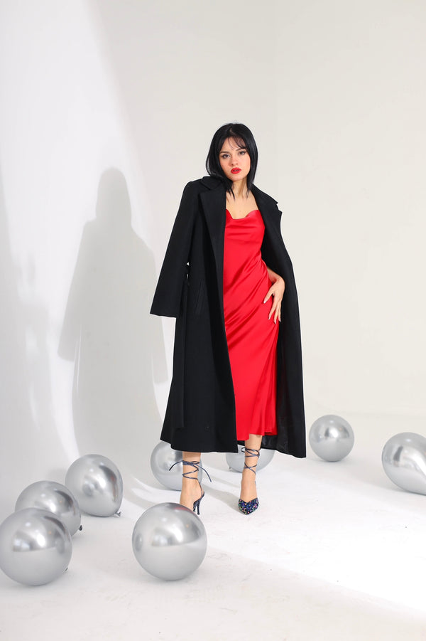 Satin dress 28552 - HANGER