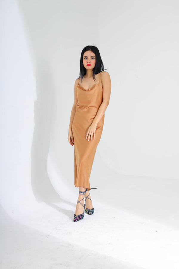 Satin dress 28552 - HANGER
