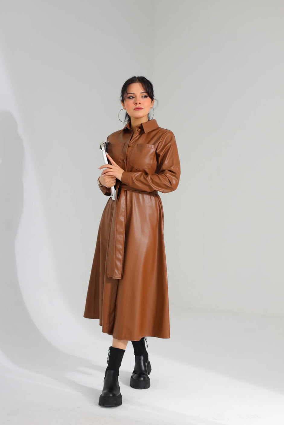 Leather dress 8283 - HANGER