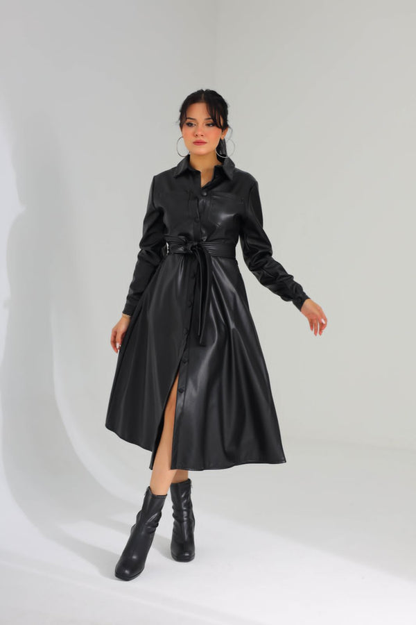 Leather dress 8283 - HANGER