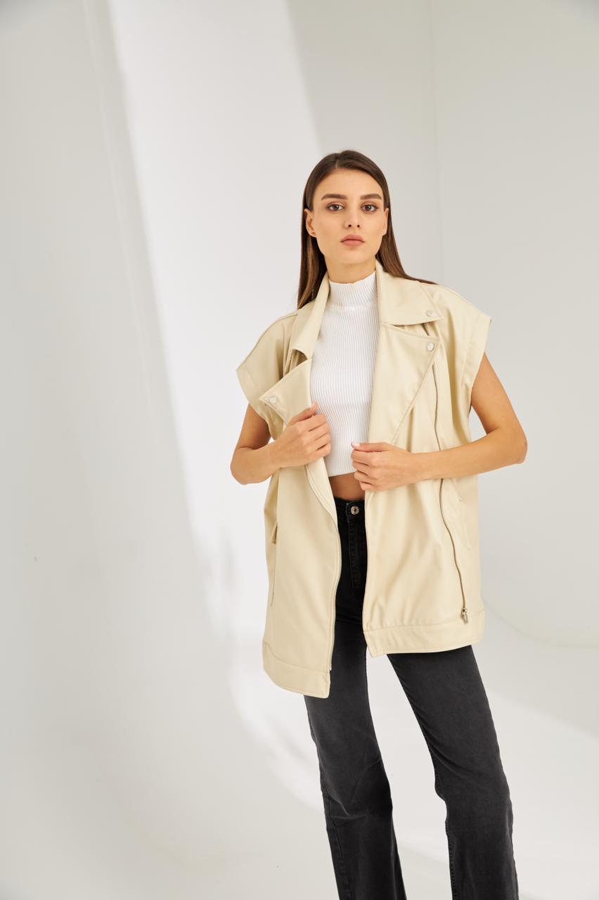 Leather vest - HANGER