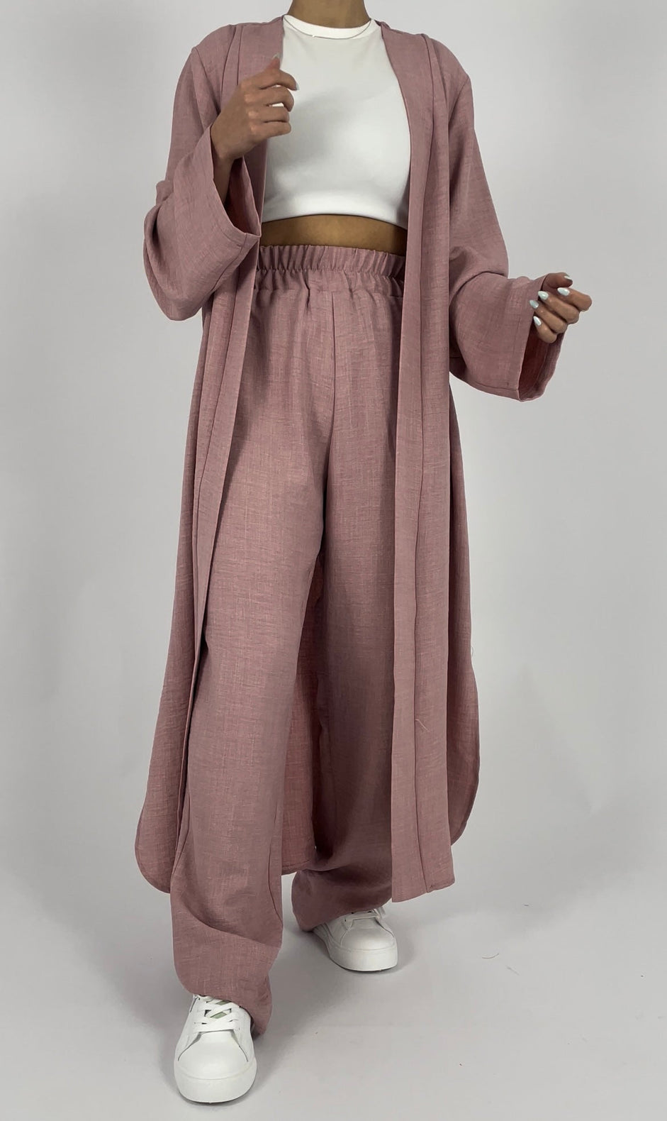2pcs belted kimono set D - HANGER