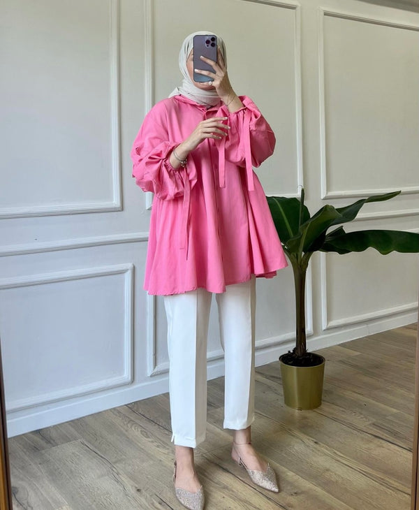 Tie hand blouse D - HANGER