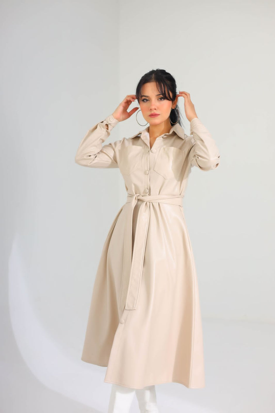 Leather dress 8283 - HANGER